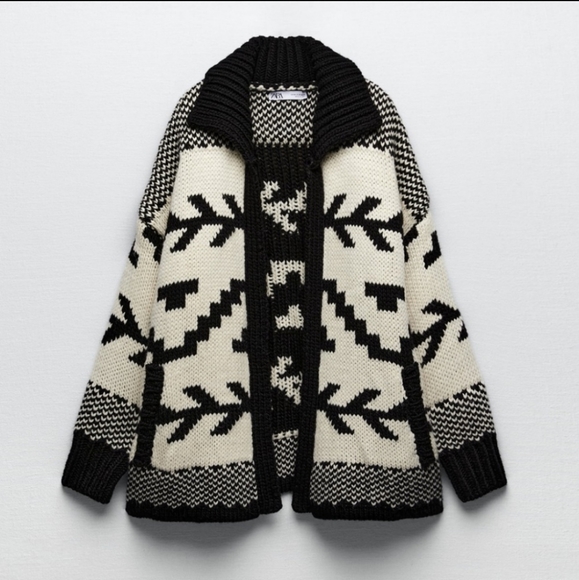 Zara Jacquard cardigan